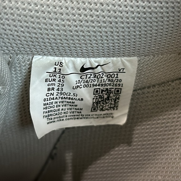 Nike Bone Air Force 1 AF1 size 11 - Picture 5 of 7